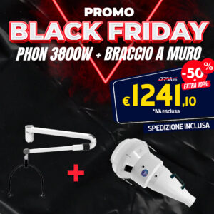 Phon 3800W per toelettatura + Braccio a muro