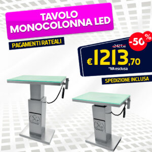 Tavolo Monocolonna LED
