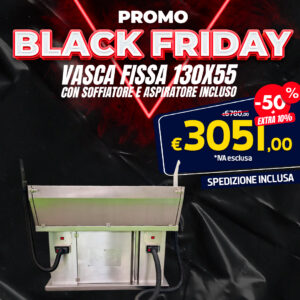 Vasca Fissa con Soffiatore e Aspiraliquidi incluso