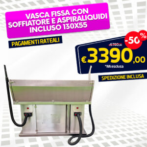 Vasca Fissa con Soffiatore e Aspiraliquidi incluso