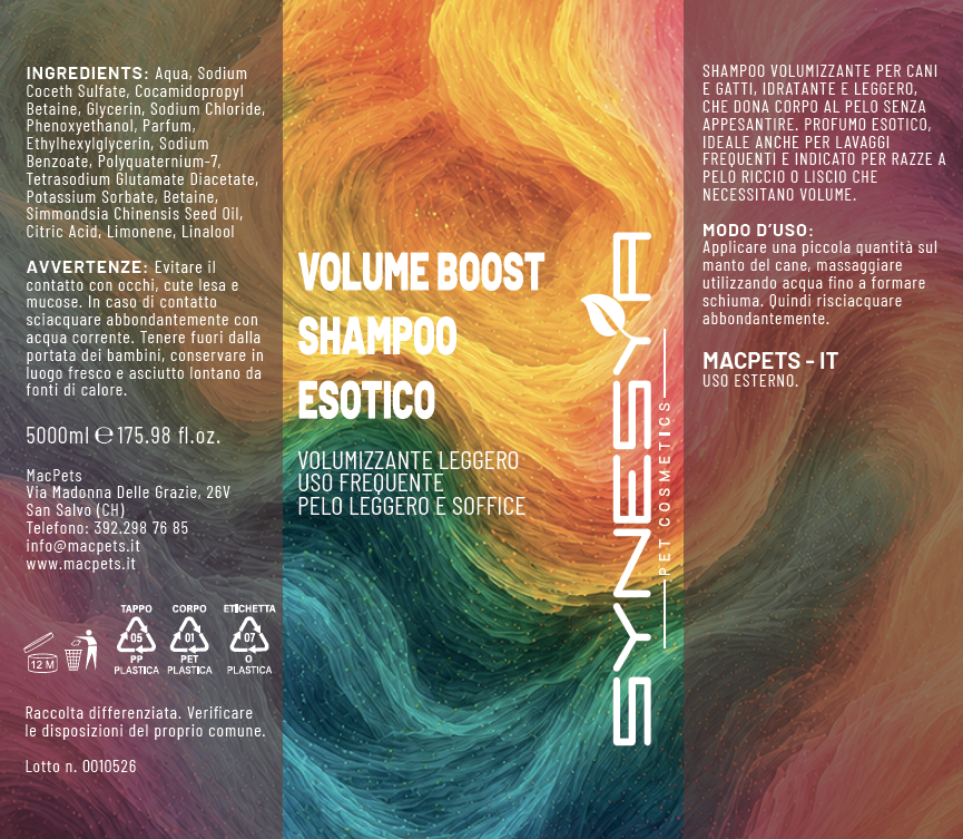 Tanica 5 Lt Volume Boost Shampoo Esotico - immagine 2