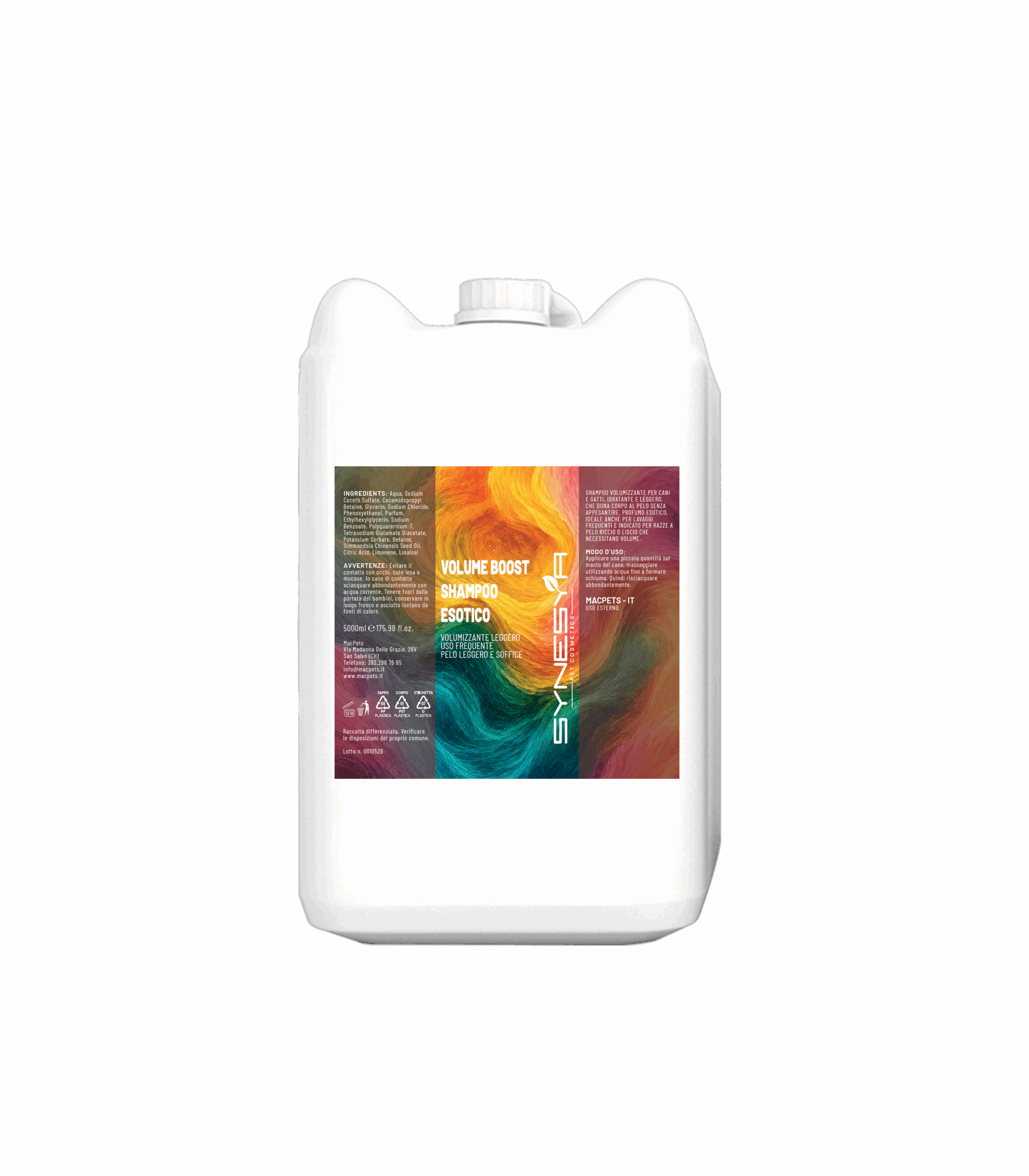 Tanica 5 Lt Volume Boost Shampoo Esotico